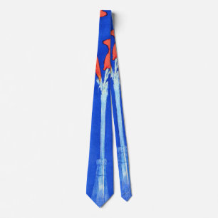 Piet Mondrian - Amaryllis Fine Art Flower Painting Tie