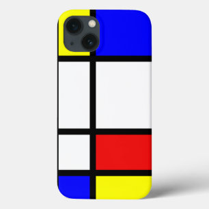 Piet Mondrian Art Style Modern Bright Colours iPhone 13 Case