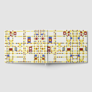 Piet Mondrian Broadway Boogie Woogie Abstract Art Guest Book