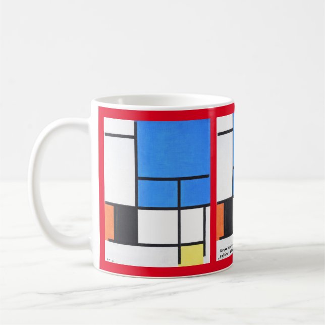 Piet Mondrian Coffee Mug (Left)