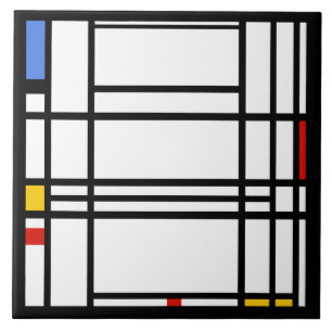 Piet Mondrian, Composition 10 Ceramic Tile