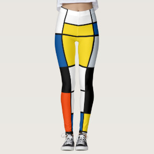 Piet Mondrian Composition A - Abstract Modern Art Leggings