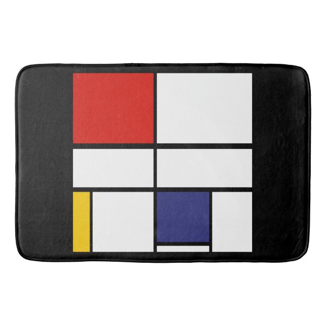 Piet Mondrian, Composition C Bath Mat (Front)
