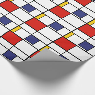 Piet Mondrian, Composition C Wrapping Paper