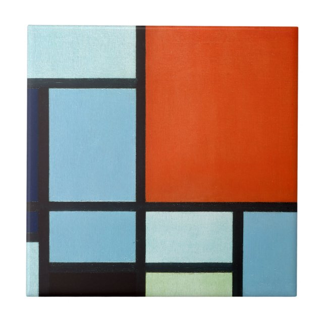 Piet Mondrian Composition Ceramic Tile (Front)