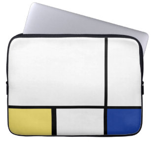 Piet Mondrian - Composition Geometric Abstract Laptop Sleeve