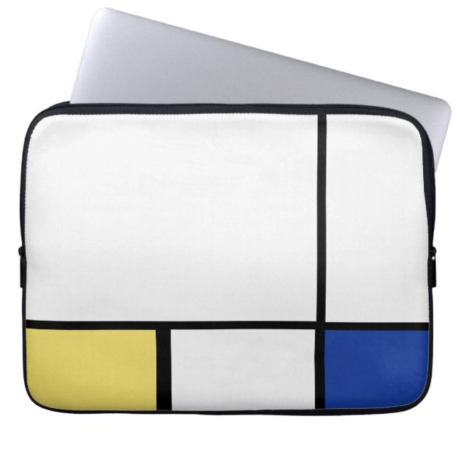 Piet Mondrian - Composition Geometric Abstract  Laptop Sleeve (Front)