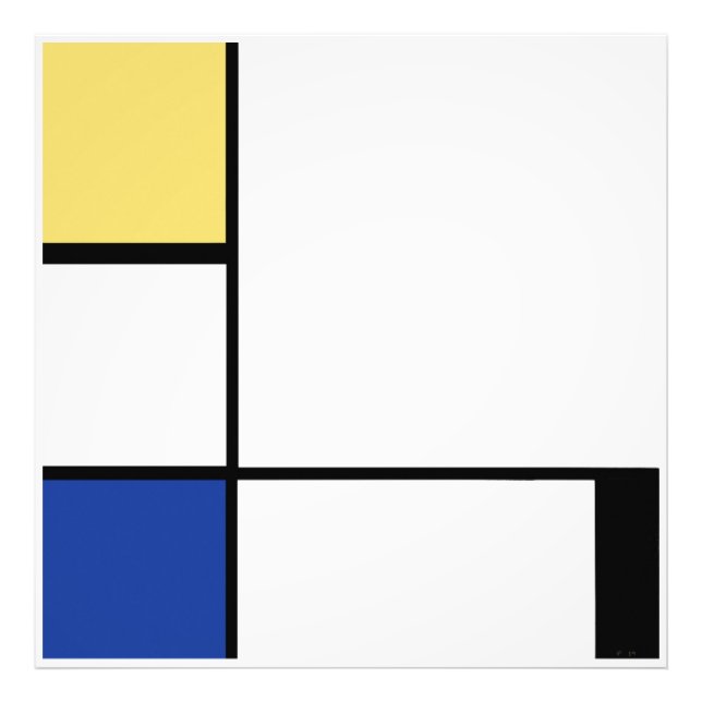 Piet Mondrian - Composition Geometric Abstract  Photo Print (Front)
