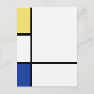 Piet Mondrian - Composition Geometric Abstract Postcard