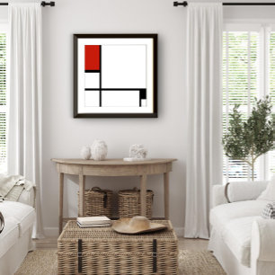 Piet Mondrian - Composition Geometric Abstract Poster