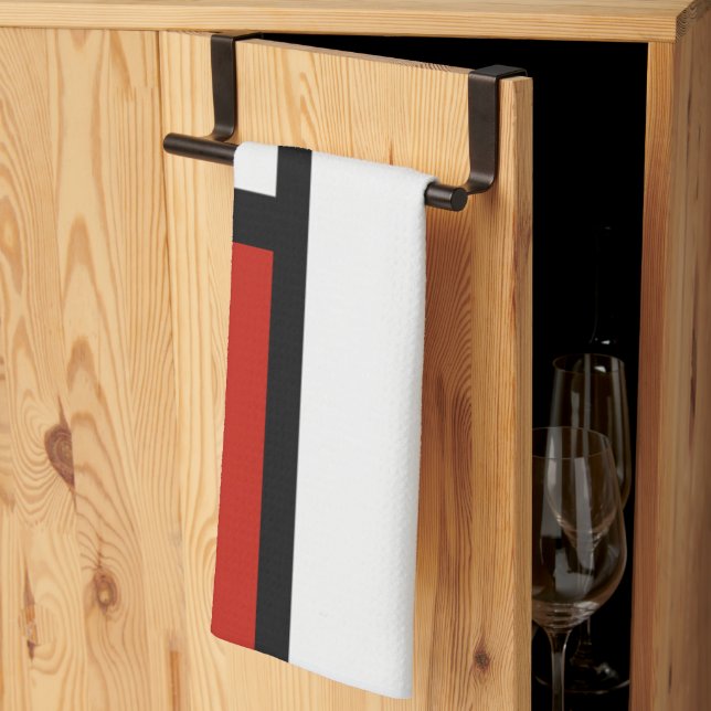 Piet Mondrian - Composition Geometric Abstract  Tea Towel (Thirds Fold)