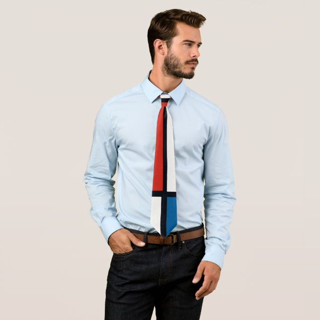 Piet Mondrian - Composition Geometric Abstract Tie (In Situ)