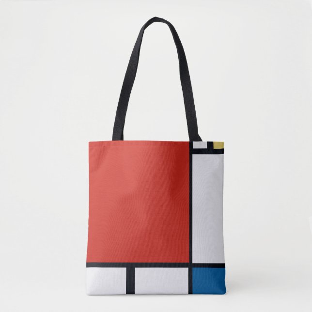 Piet Mondrian - Composition Geometric Abstract Tote Bag (Front)