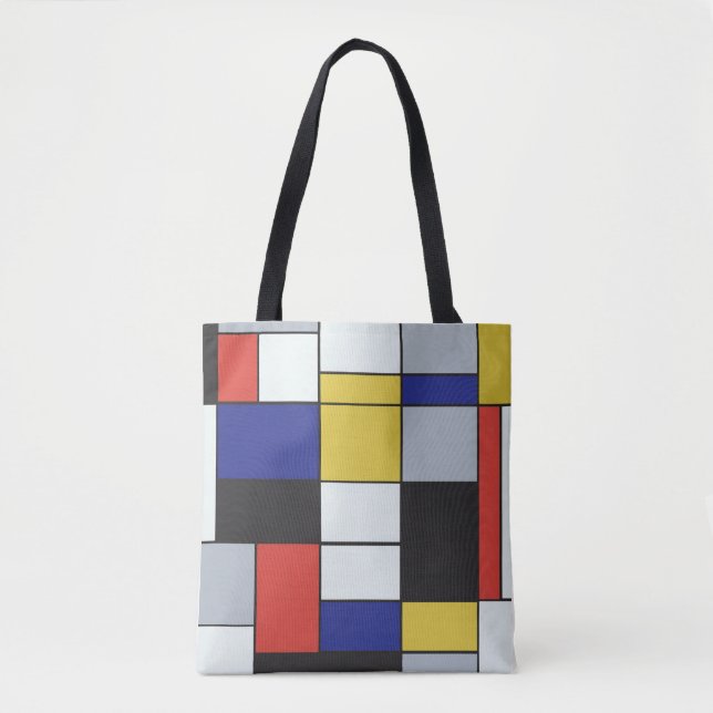 Piet Mondrian - Composition Geometric Abstract  Tote Bag (Front)