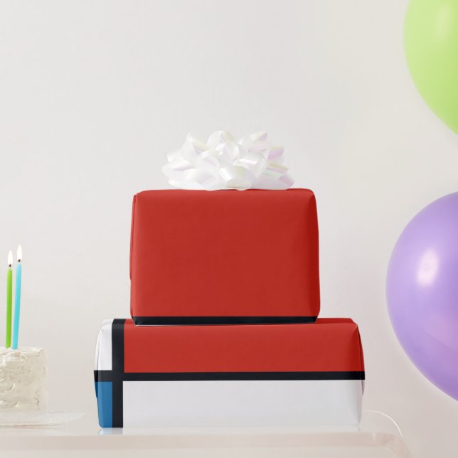 Piet Mondrian - Composition Geometric Abstract Wrapping Paper (Party Gifts)