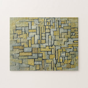 Piet Mondrian Composition in Brown and Grey  Jigsaw Puzzle
