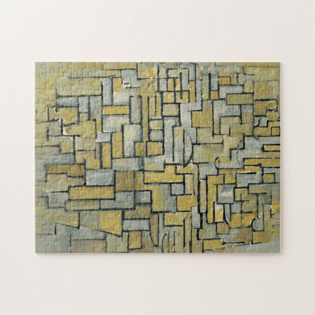 Piet Mondrian Composition in Brown and Grey  Jigsaw Puzzle (Horizontal)