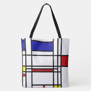Piet Mondrian , "Composition No.10" Tote Bag