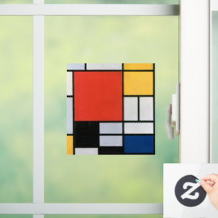 Piet Mondrian Composition Red Yellow Blue Print
