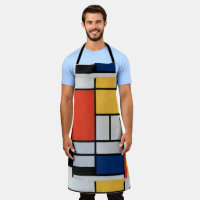 Piet Mondrian Composition Red Yellow Blue Print