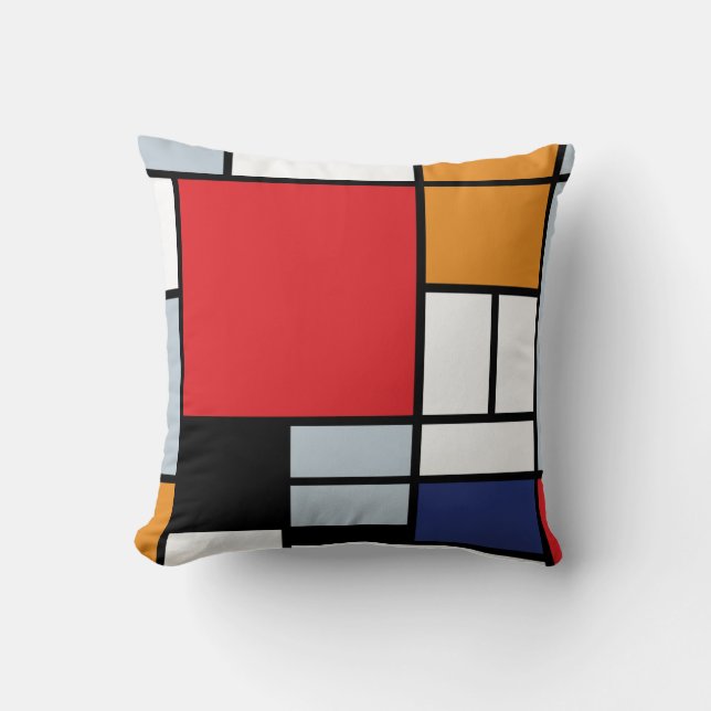 Piet Mondrian - Composition with Large Red Plane Cushion (Front)