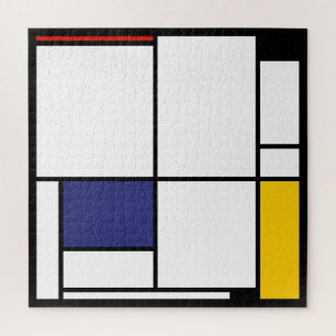 Piet Mondrian, Large Tableau 1 Jigsaw Puzzle
