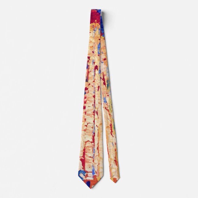 Piet Mondrian - Lighthouse in Westkapelle Fine Art Tie (Front)