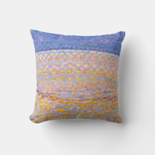 Piet Mondrian Minimalist Painting Dune III Cushion