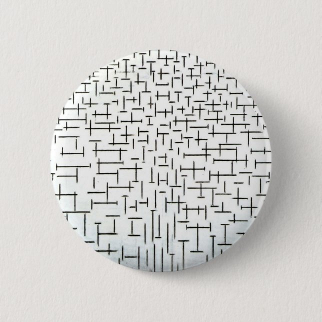 Piet Mondrian Modern Art 6 Cm Round Badge (Front)