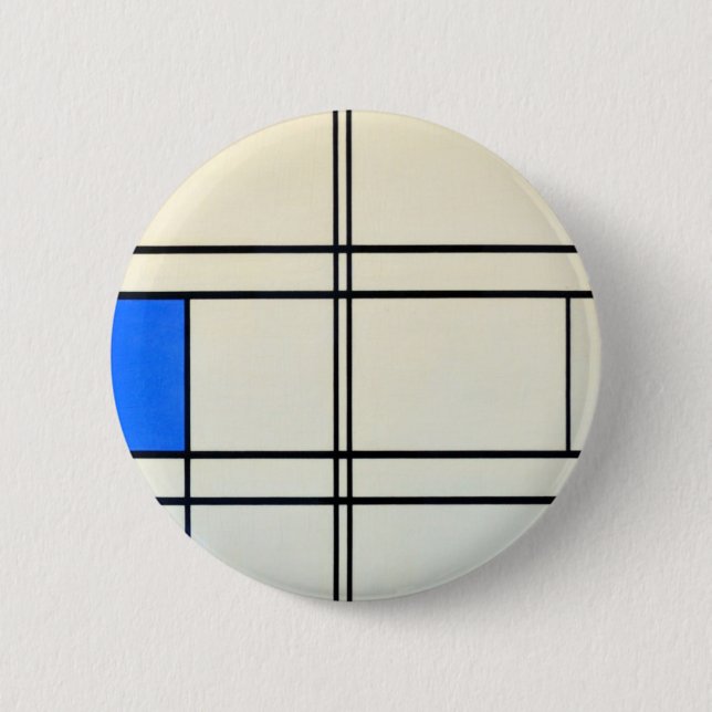 Piet Mondrian Modern Art 6 Cm Round Badge (Front)