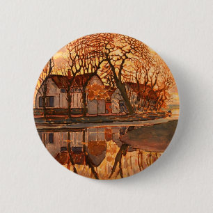 Piet Mondrian Modern Art 6 Cm Round Badge
