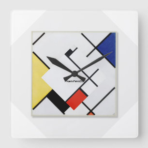 Piet Mondrian Modern Art Clock