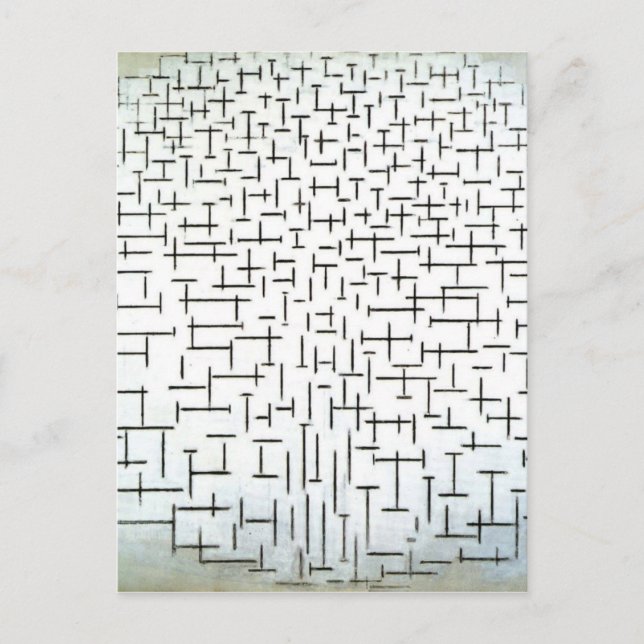 Piet Mondrian Modern Art Postcard (Front)