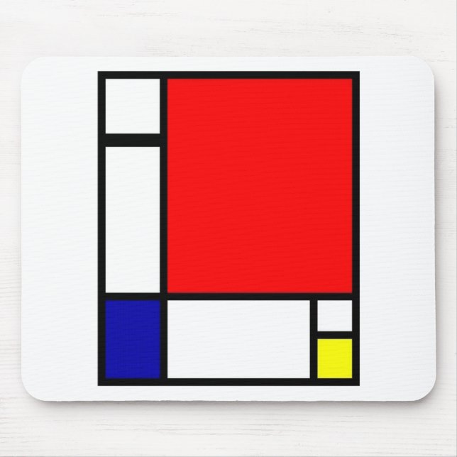 Piet Mondrian - Neoplastic Art Mouse Pad (Front)