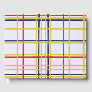 Piet Mondrian New York City I Abstract Art Guest Book