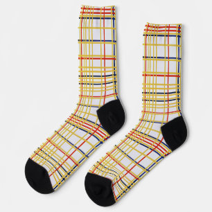 Piet Mondrian New York City I Abstract Art Socks