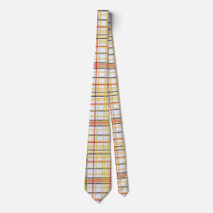 Piet Mondrian New York City I Abstract Art Tie