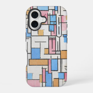 Piet Mondrian Oval Composition Light Colours Case