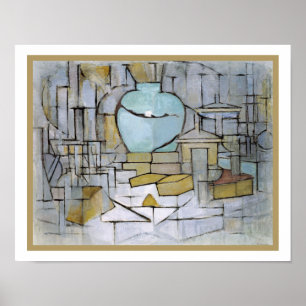 Piet Mondrian- Still Life With Ginger Pot II Poster