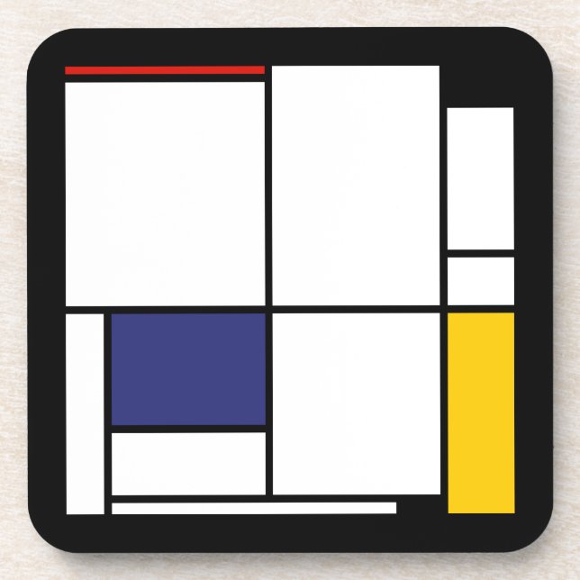 Piet Mondrian, Tableau 1 Coaster (Front)
