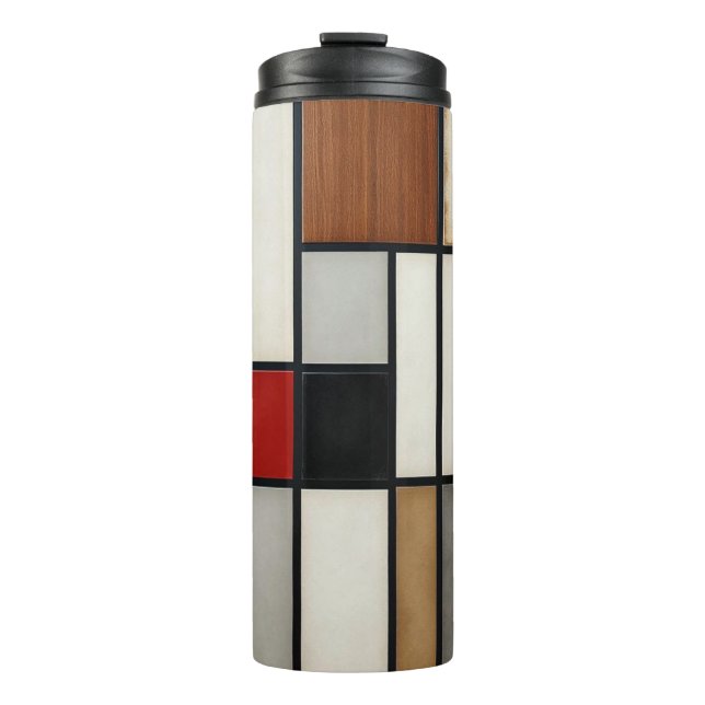 Piet Mondrian Vintage Thermal Tumbler (Front)