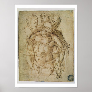 Pieta, attributed to either Giovanni Bellini (c.14 Poster