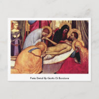 Pieta Detail By Giotto Di Bondone