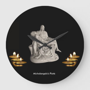 Pietà image for Round-Large-Wall-Clock Large Clock
