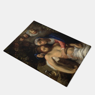 Pietà (Mary and Jesus) (by Adam Elsheimer) Doormat