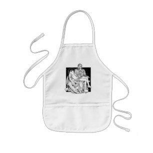 Pieta statue kids apron
