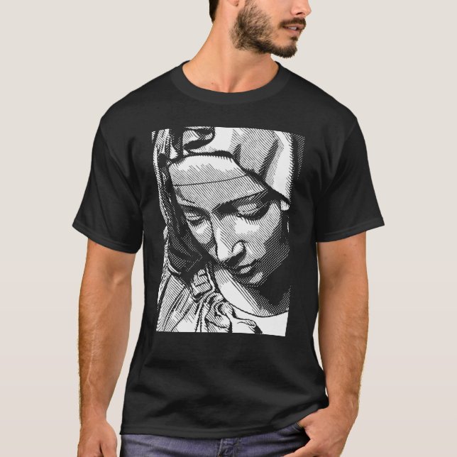 PIETA VIRGIN MARY T-Shirt (Front)