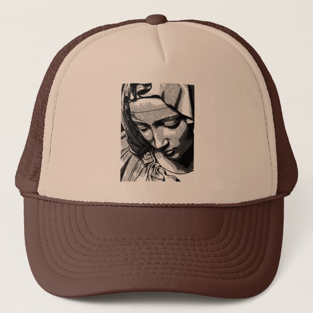 PIETA VIRGIN MARY  TRUCKER HAT (Front)