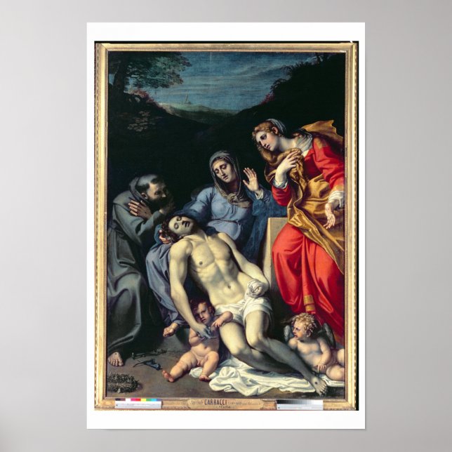 Pieta with St. Francis and St. Mary Magdalene, c.1 Poster (Front)