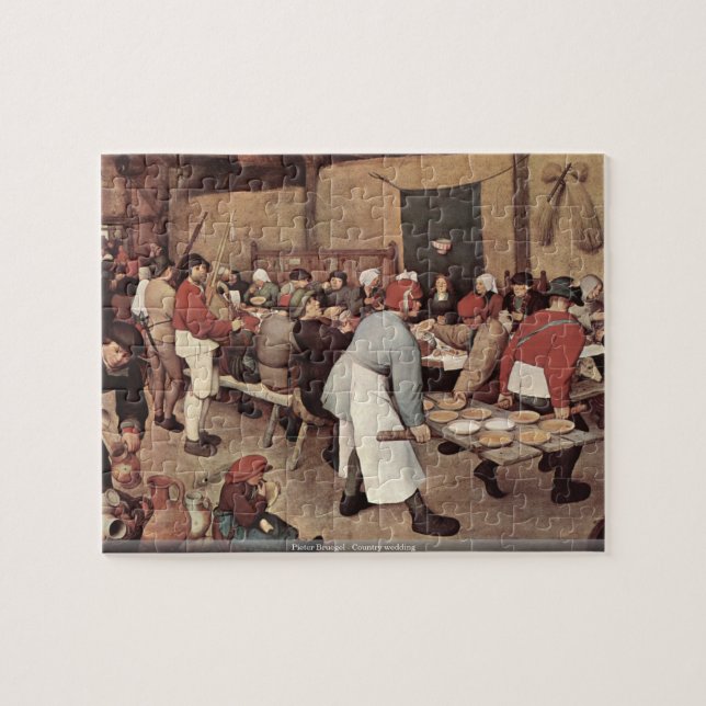 Pieter Bruegel - Country wedding Jigsaw Puzzle (Horizontal)